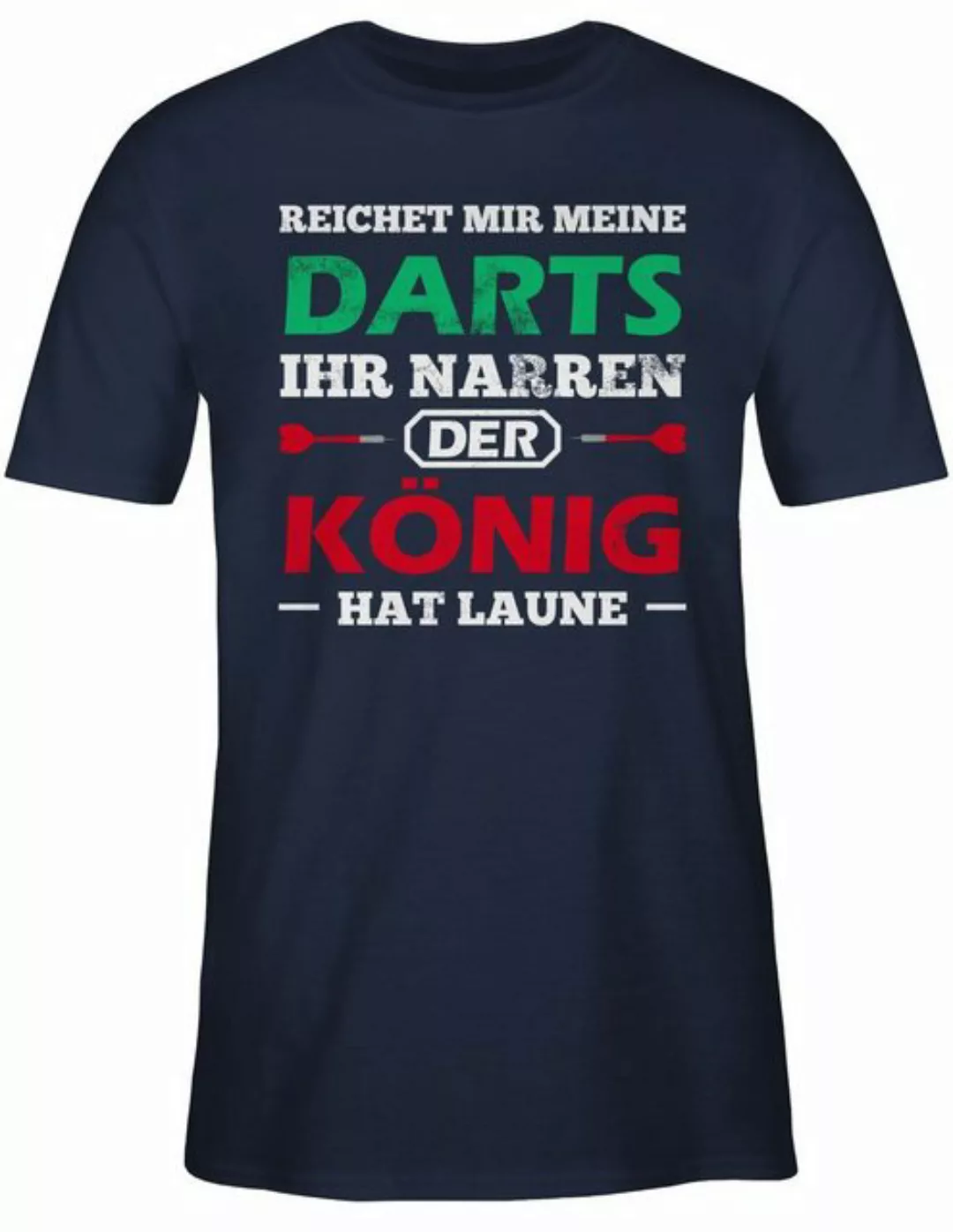 Shirtracer T-Shirt Dart König Spruch Sport Zubehör günstig online kaufen