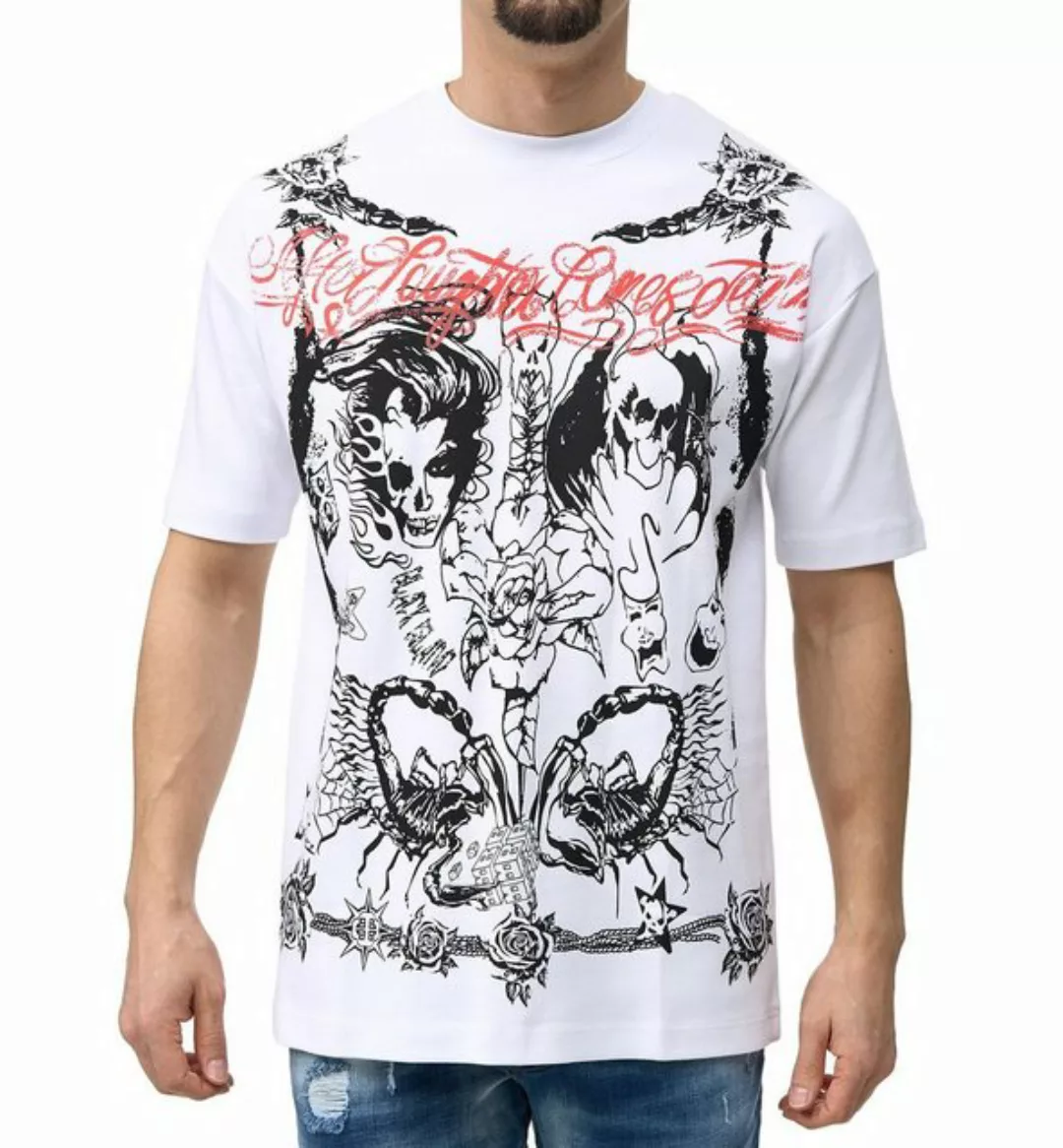 Black Island T-Shirt Herren T-Shirt im OVERSIZE Style mit besonderem Allove günstig online kaufen