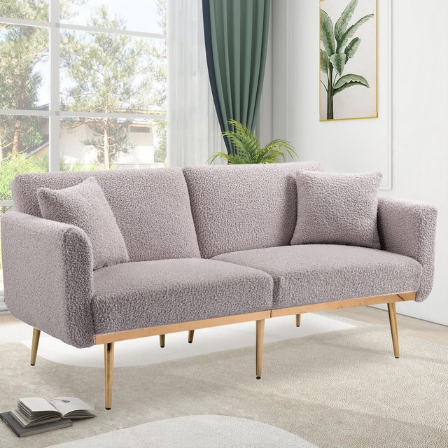 HAUSS SPLOE Schlafsofa 3-Sitzer-Designsofa aus weichem Samt SchlafsofaTages günstig online kaufen