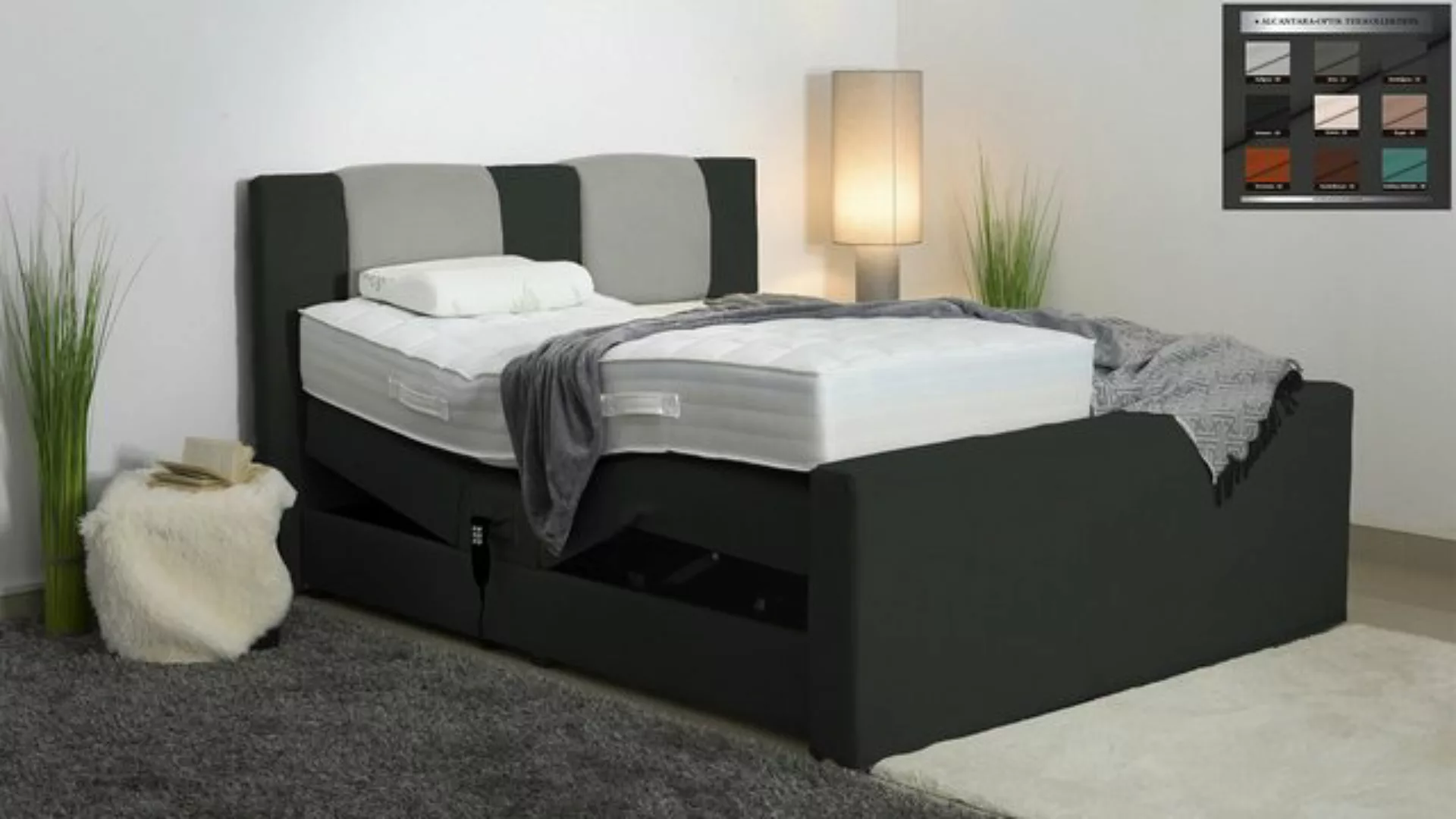 PAARA Boxspringbett Bolton elektrisch verstellbar mit Motor alles, mit einz günstig online kaufen