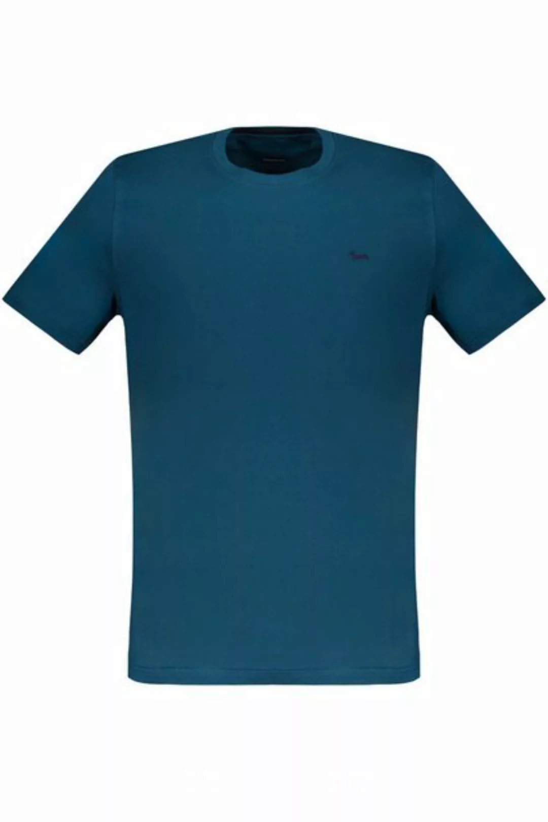 Harmont & Blaine T-Shirt Herren T-Shirt: Kurzarm, Slim Fit, Blau mit günstig online kaufen