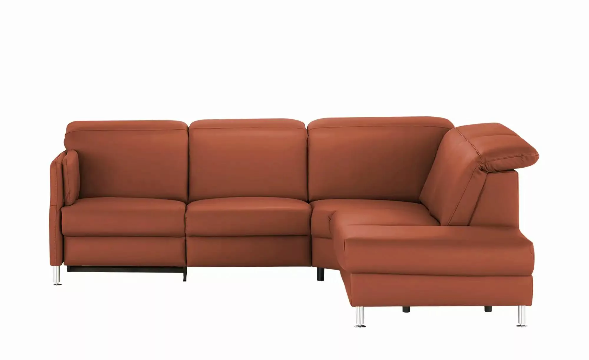 meinSofa Leder-Ecksofa  Leon ¦ rot ¦ Maße (cm): B: 259 H: 83 T: 236 Polster günstig online kaufen