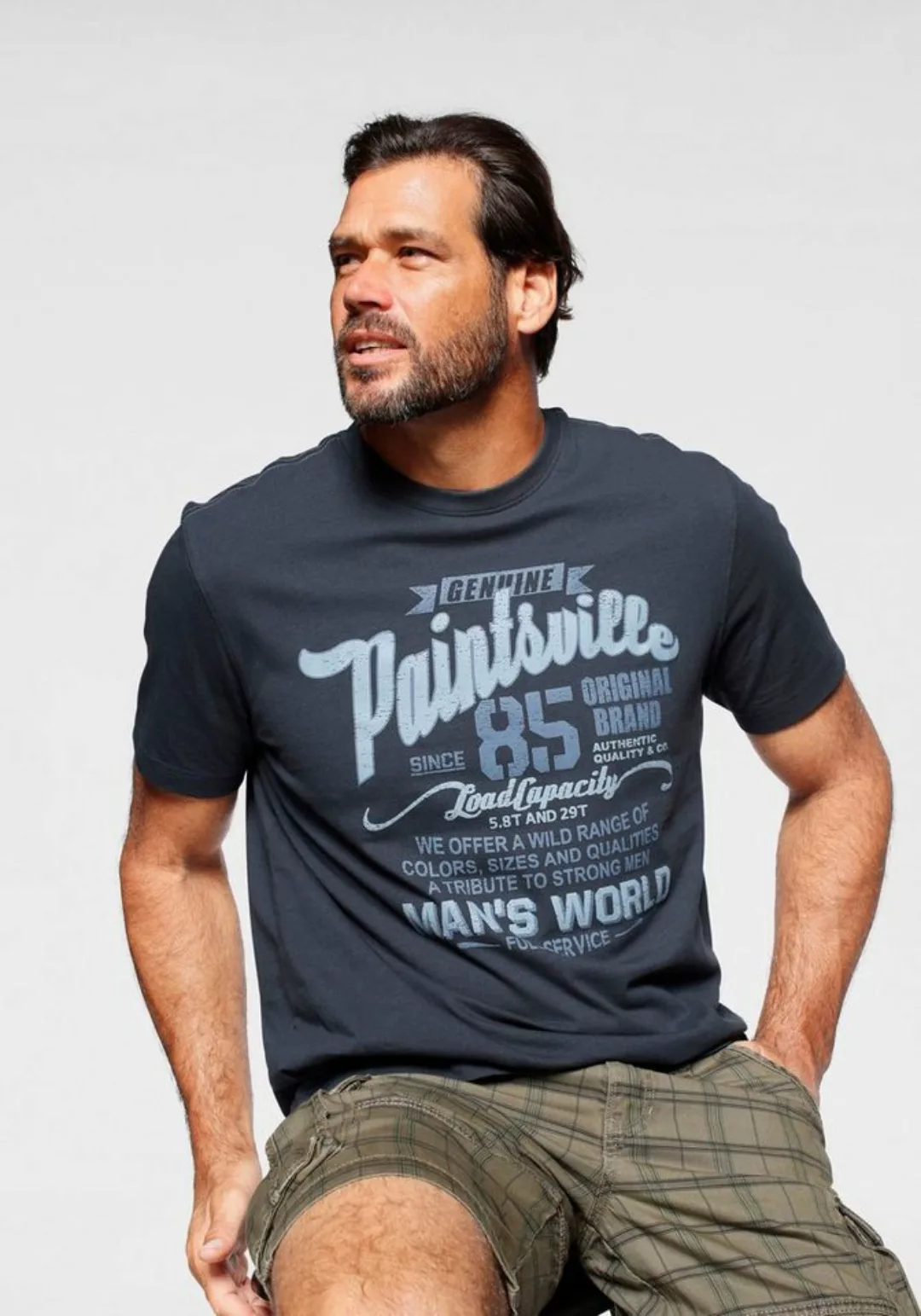 Man's World T-Shirt mit Print günstig online kaufen