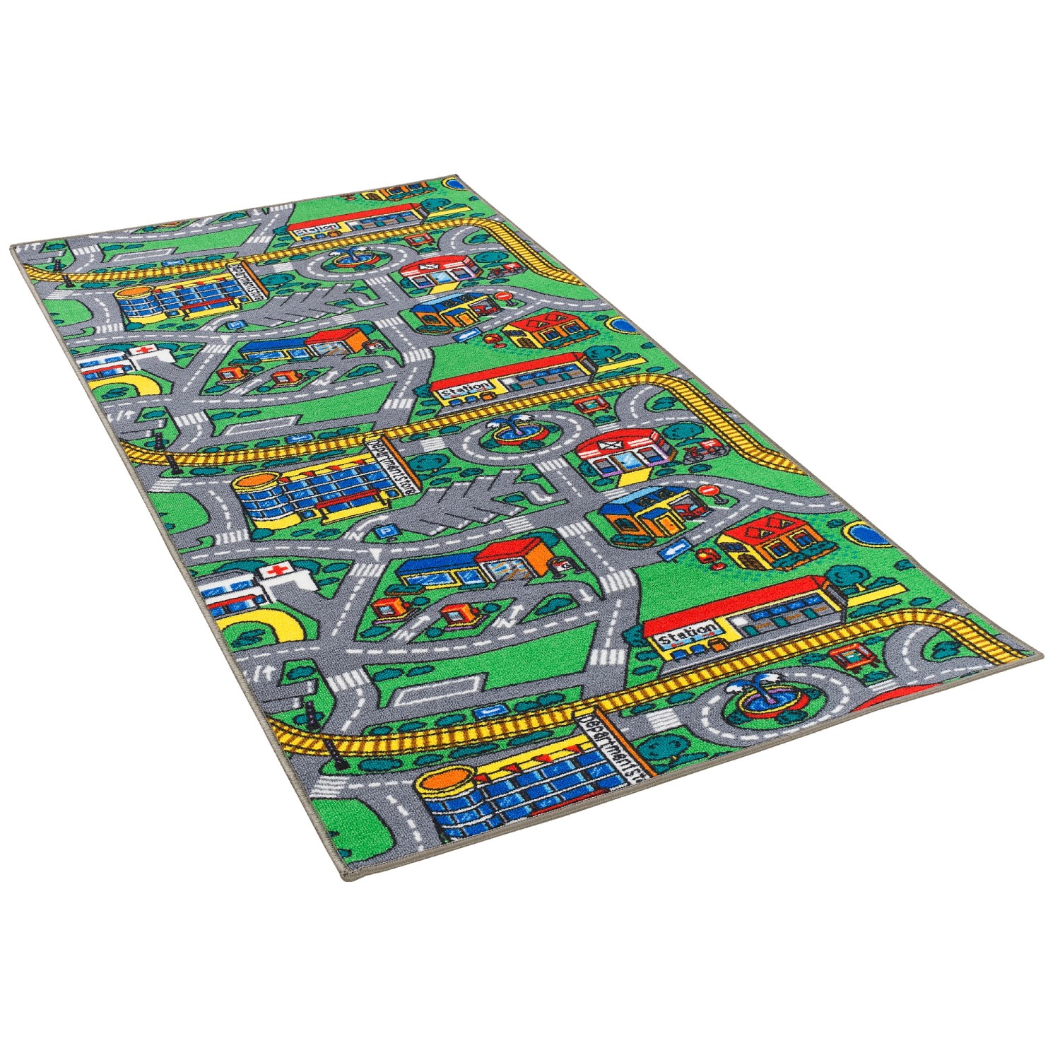 Pergamon Straßenteppich Beidseitig Bunt Straßenlandschaften Bunt 80x150cm günstig online kaufen