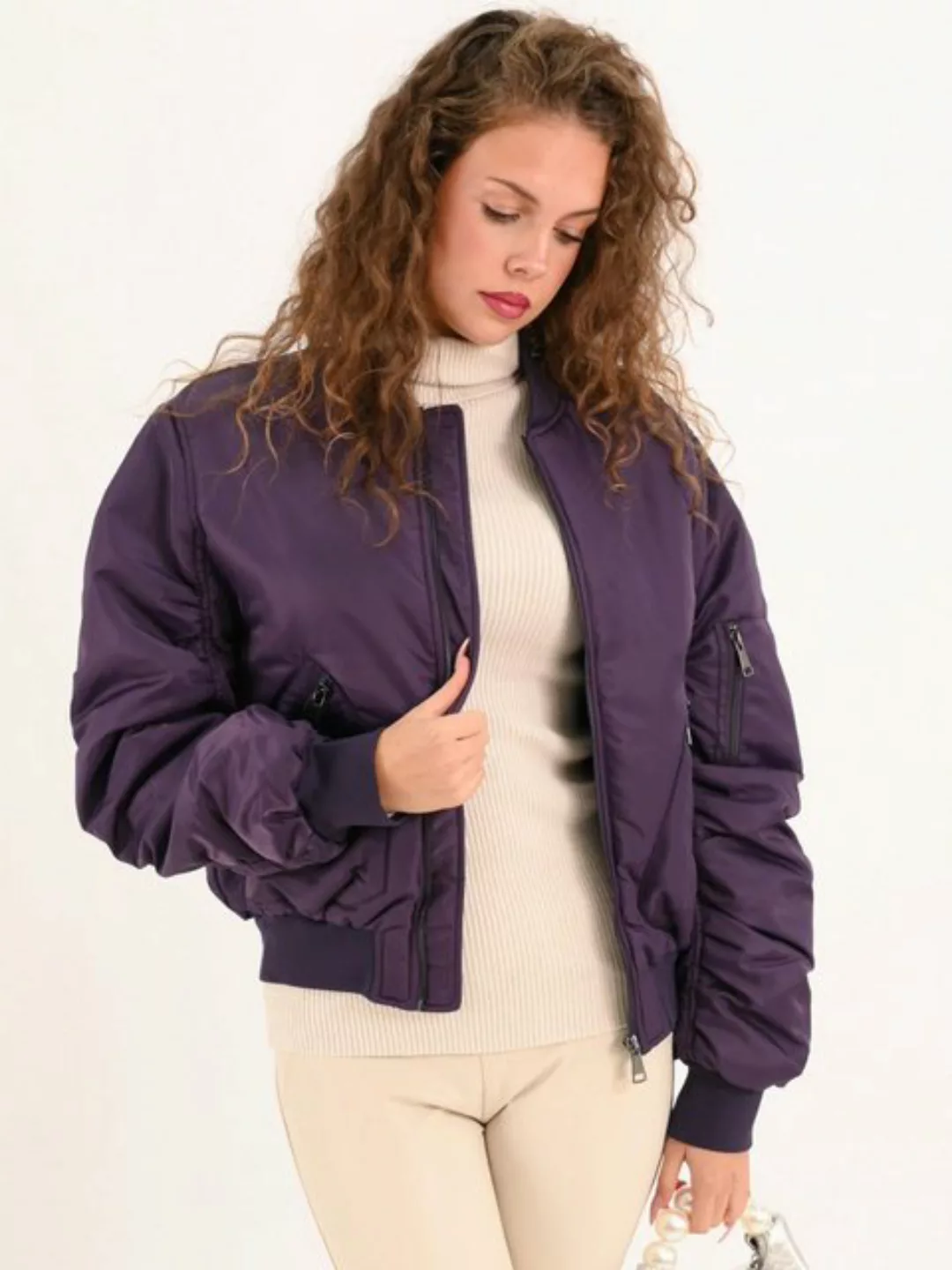 MODAFEIN Blouson Lila günstig online kaufen