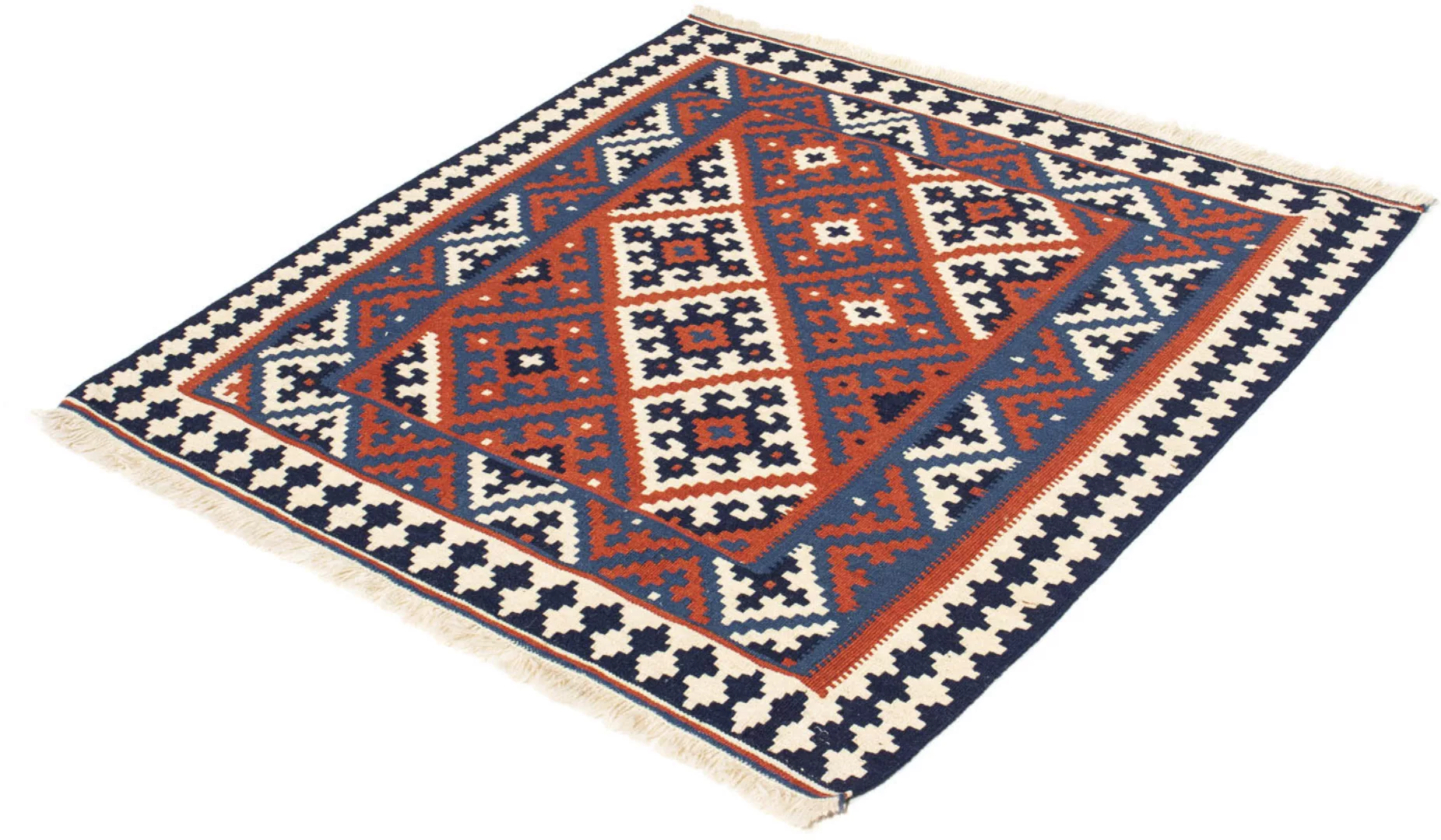 morgenland Wollteppich »Kelim - Oriental quadratisch - 103 x 101 cm - dunke günstig online kaufen