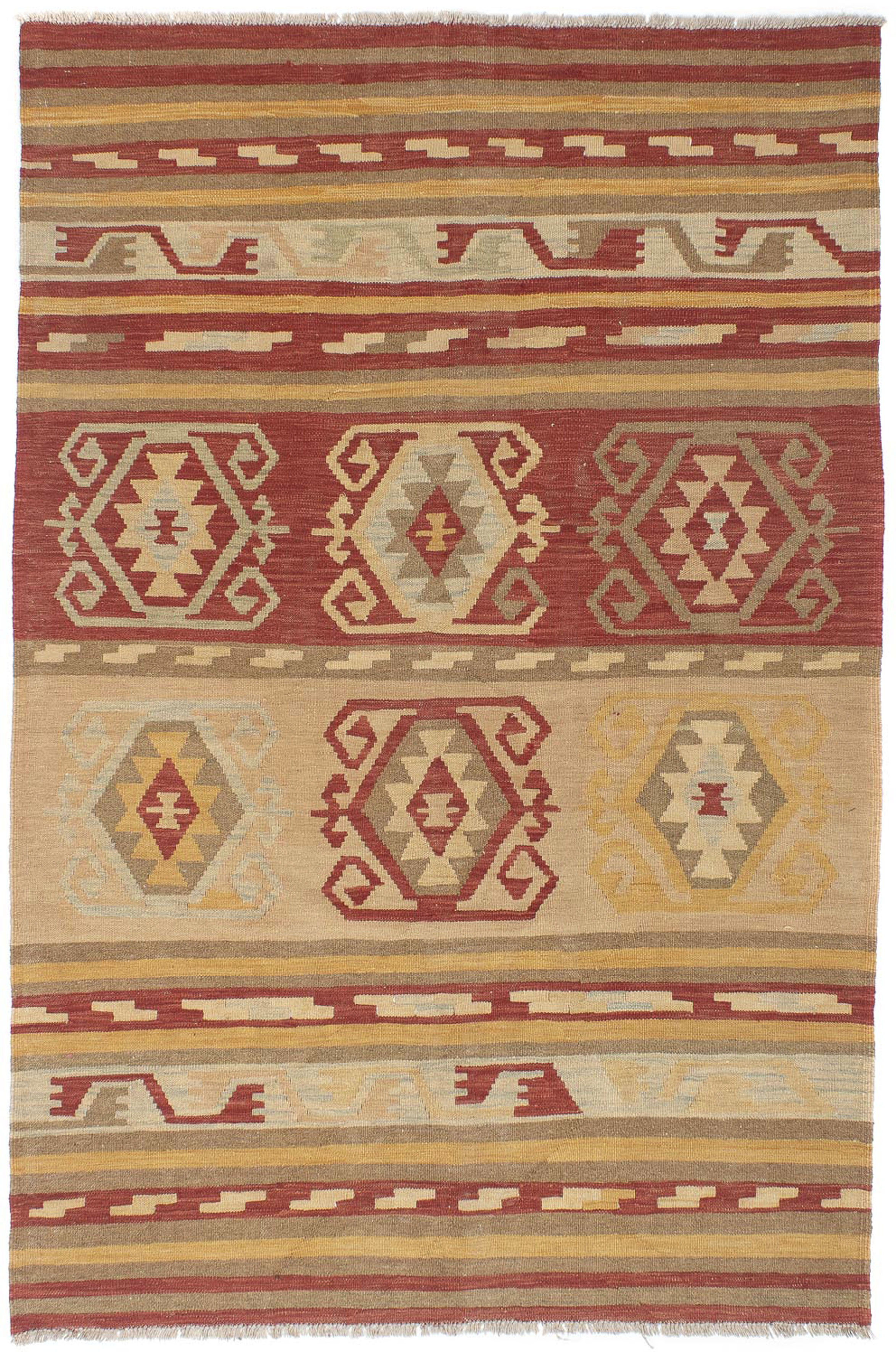 morgenland Wollteppich »Kelim - Oriental - 211 x 149 cm - mehrfarbig«, rech günstig online kaufen
