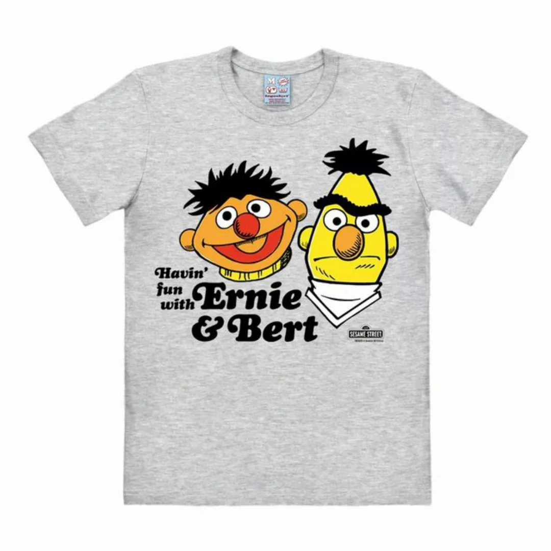 LOGOSHIRT T-Shirt Ernie & Bert - Havin`Fun mit Retro-Print günstig online kaufen