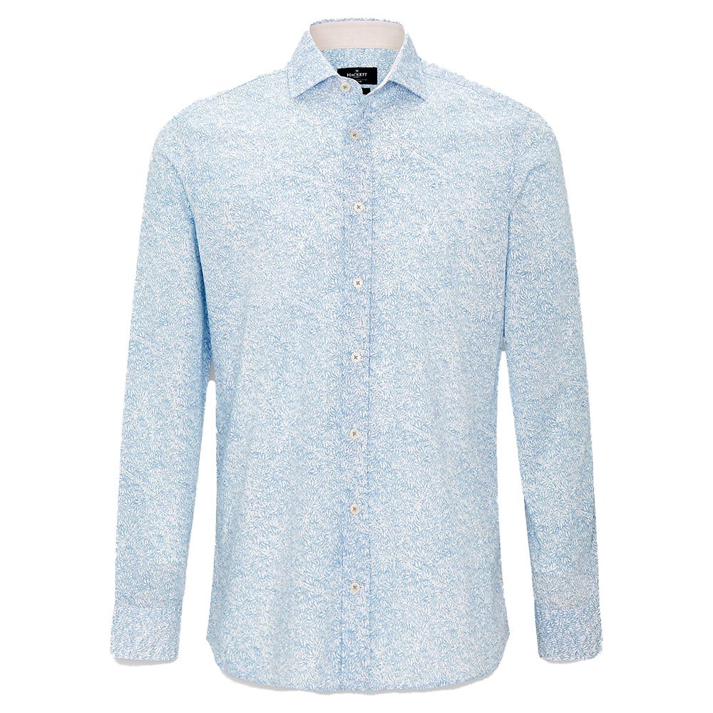 Hackett Leaf Langarmshirt Mit Print XL Blue / White günstig online kaufen