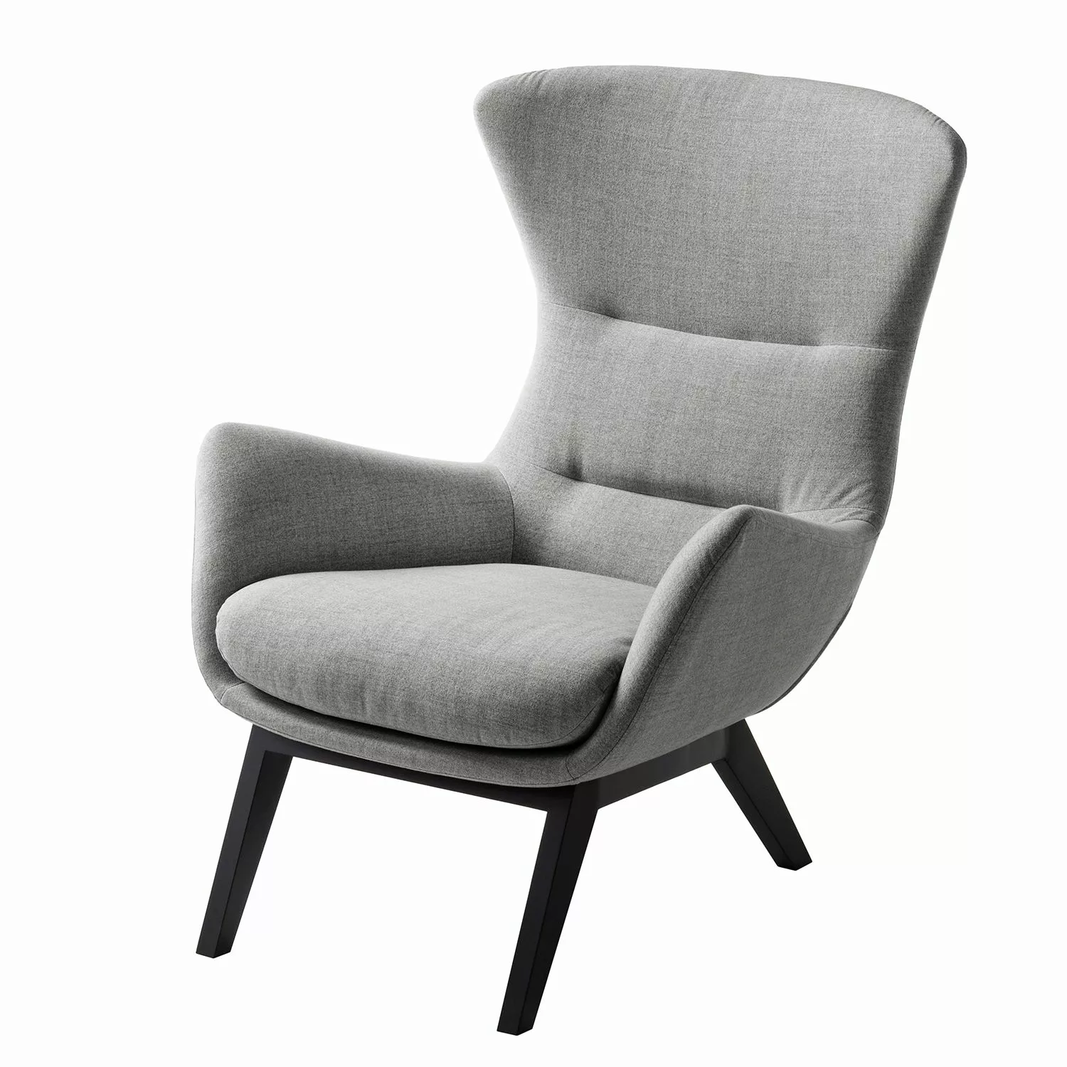 home24 Studio Copenhagen Sessel Hepburn I Hellgrau Webstoff 84x99x96 cm (Bx günstig online kaufen