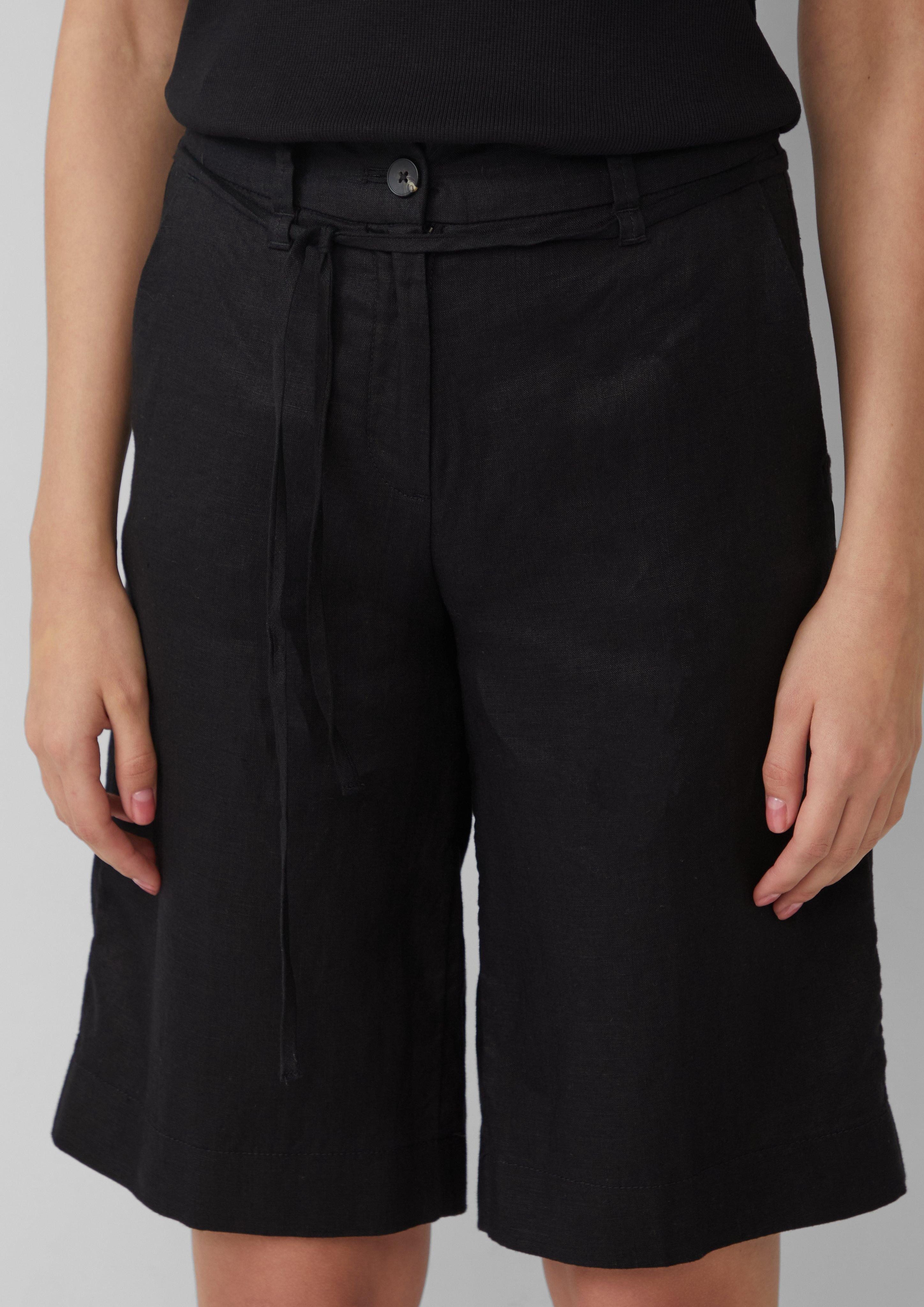 s.Oliver Shorts Leinen-Bermuda mit Bindegürtel günstig online kaufen