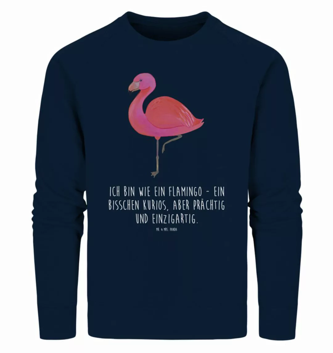 Mr. & Mrs. Panda Longpullover Größe M Flamingo Classic - French Navy - Gesc günstig online kaufen