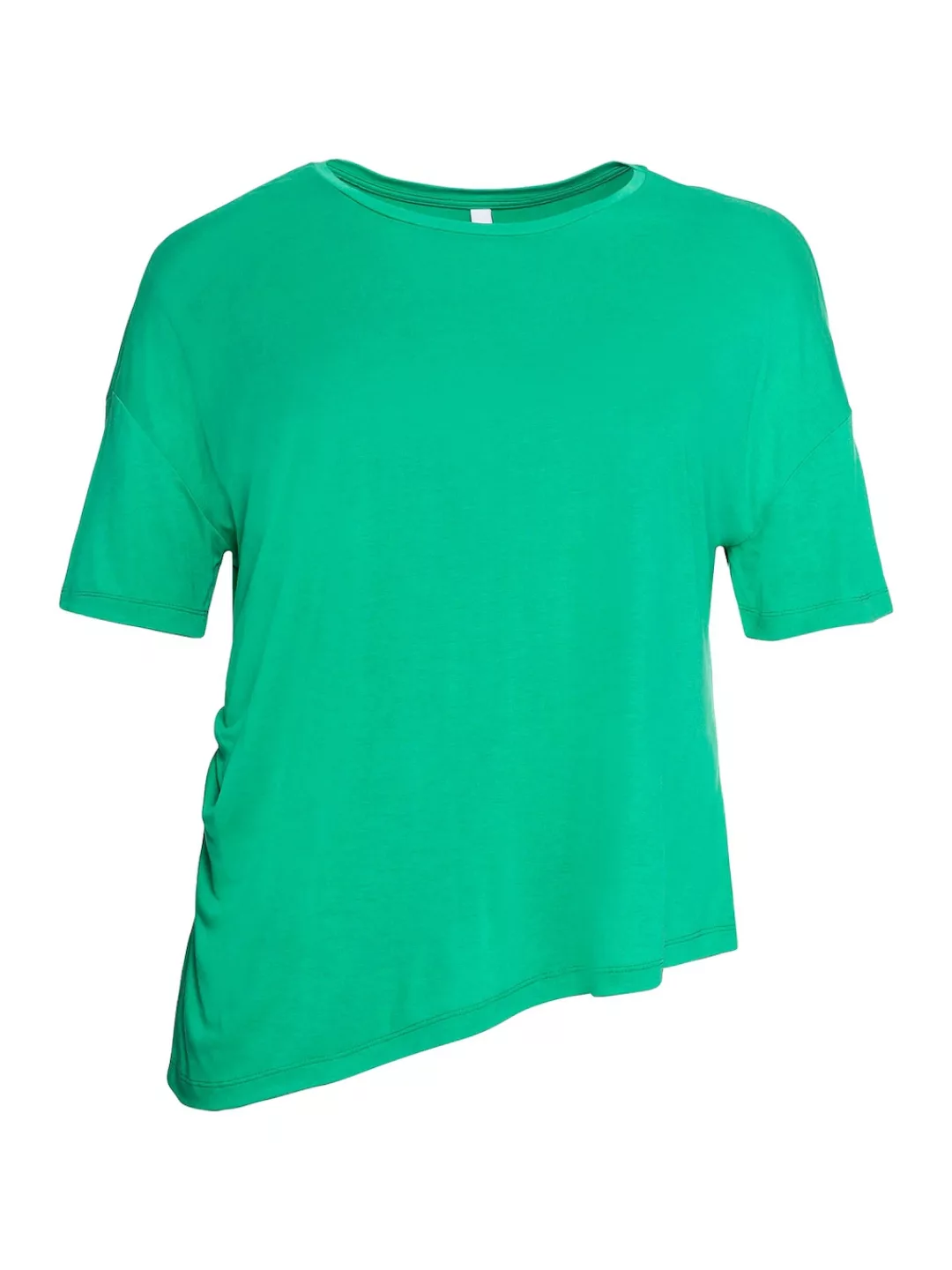 Sheego T-Shirt "Große Größen", mit asymmetrischem Saum und Faltendetail günstig online kaufen