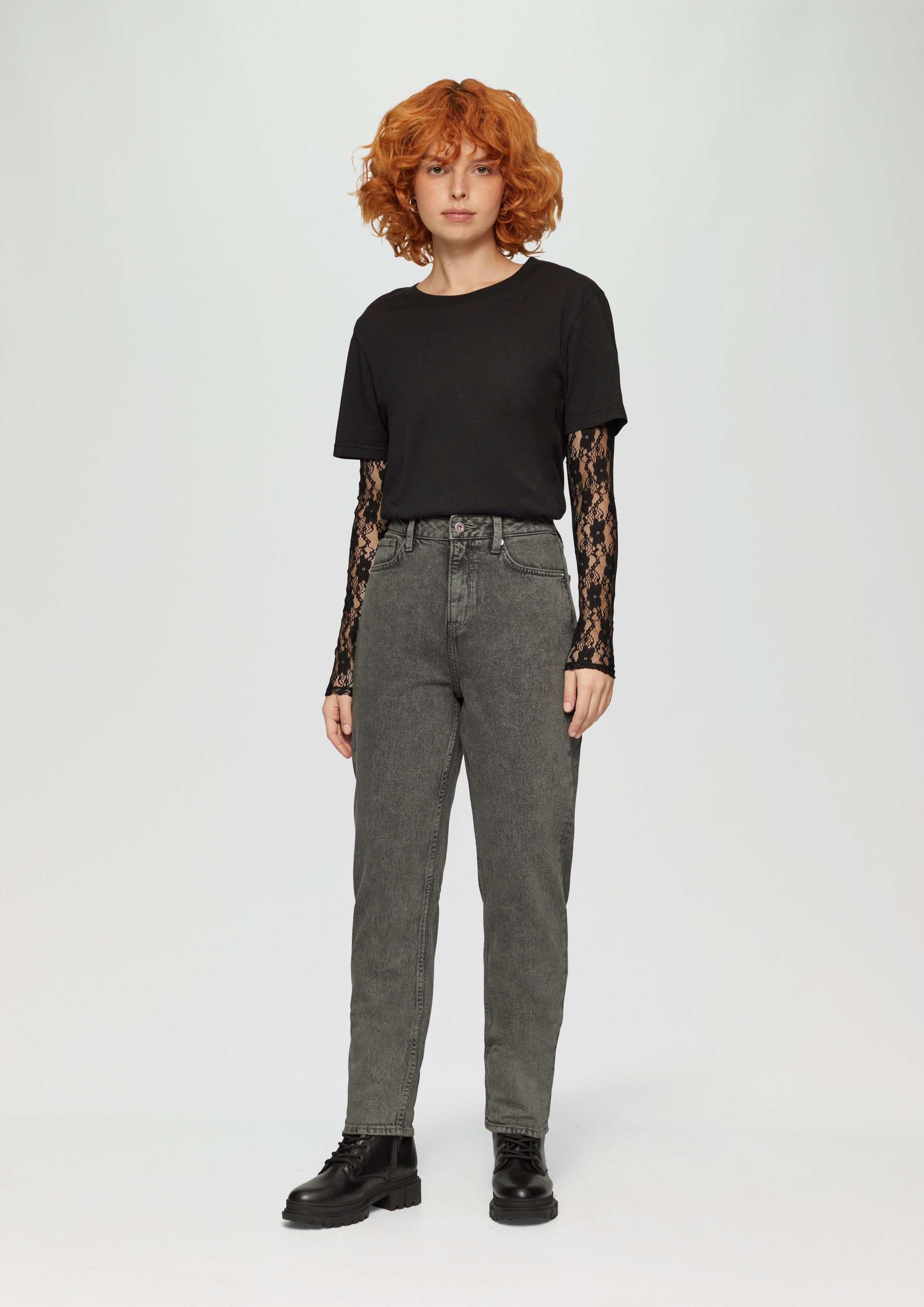 QS 7/8-Hose Ankle-Jeans Mom / Relaxed günstig online kaufen