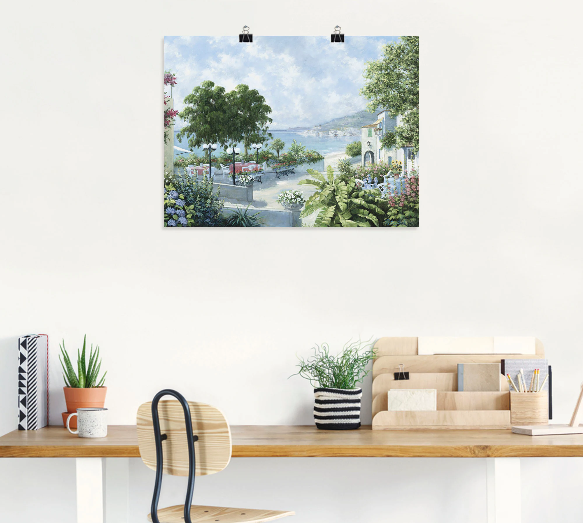 Artland Wandbild "Ozeansicht", Garten, (1 St.), als Leinwandbild, Poster in günstig online kaufen