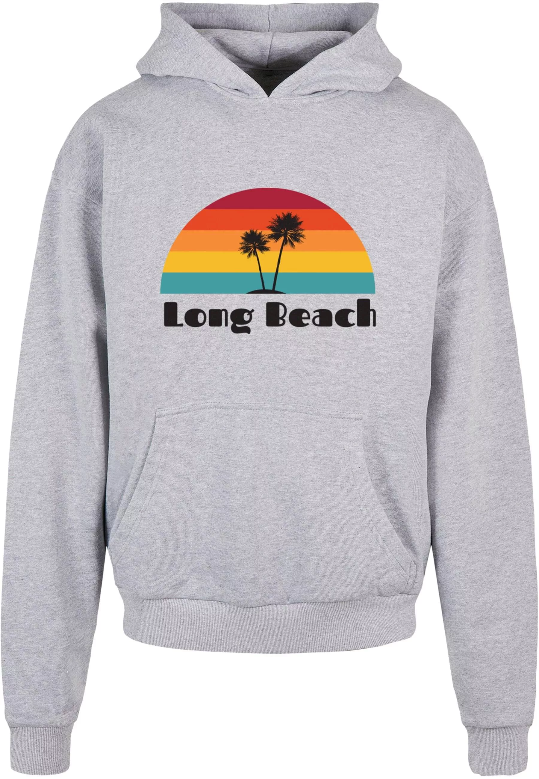 Merchcode Kapuzensweatshirt "Merchcode Herren Long Beach Ultra Heavy Hoody" günstig online kaufen