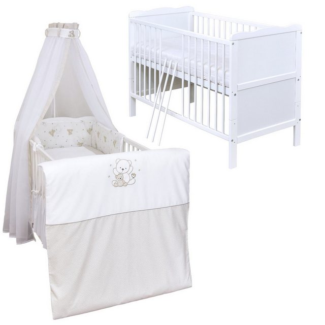 Baby-Delux Komplettbett Babybett Jack Komplettset, 10-tlg., Kinderbett 70x1 günstig online kaufen