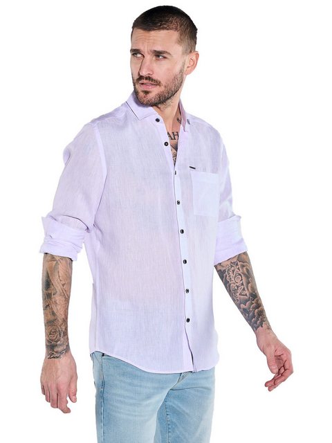 emilio adani Langarmhemd Langarm-Hemd aus Leinen günstig online kaufen