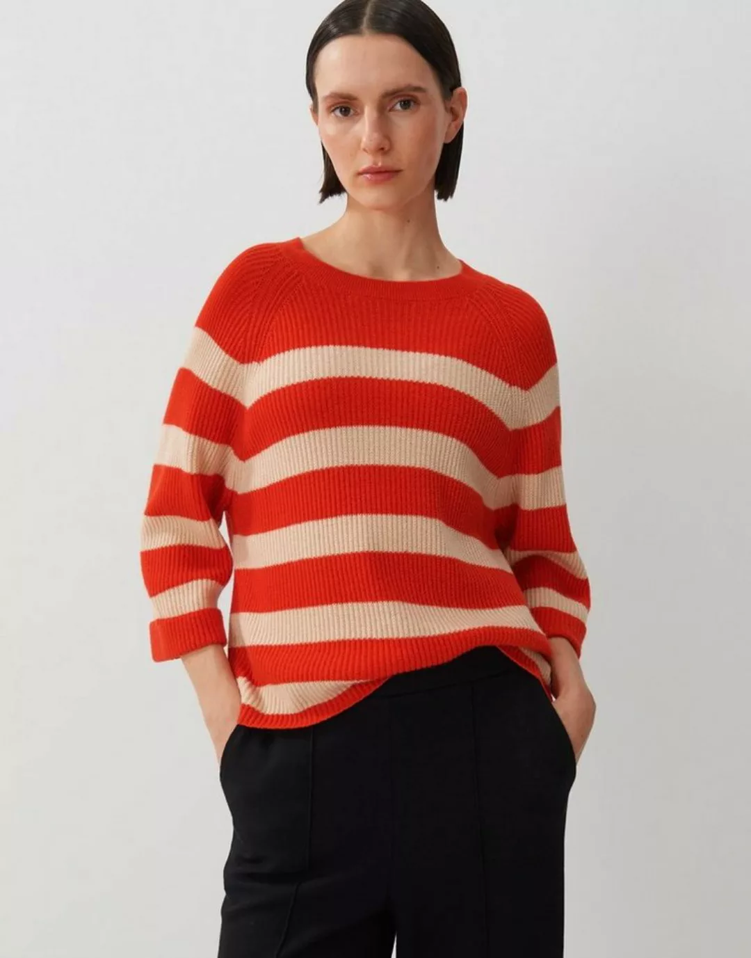 someday Strickpullover Tijou stripe lockere Passform Strick günstig online kaufen