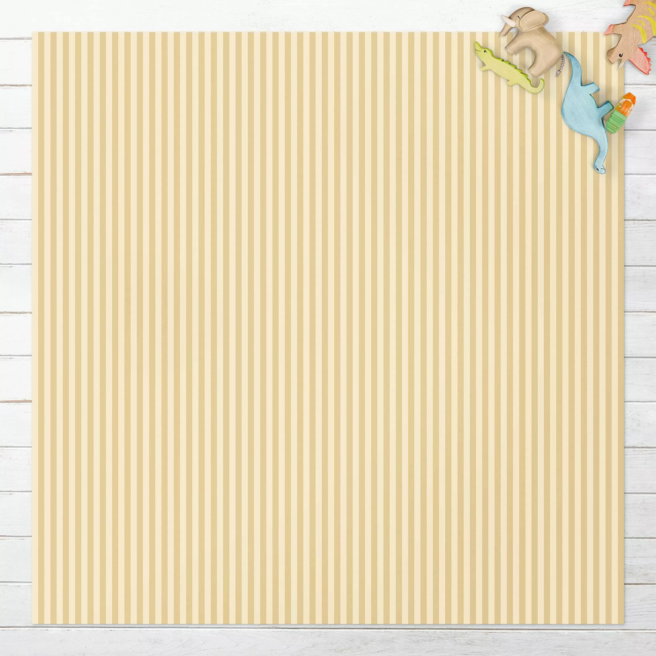 Vinyl-Teppich No.YK46 Streifen Gelb Beige günstig online kaufen
