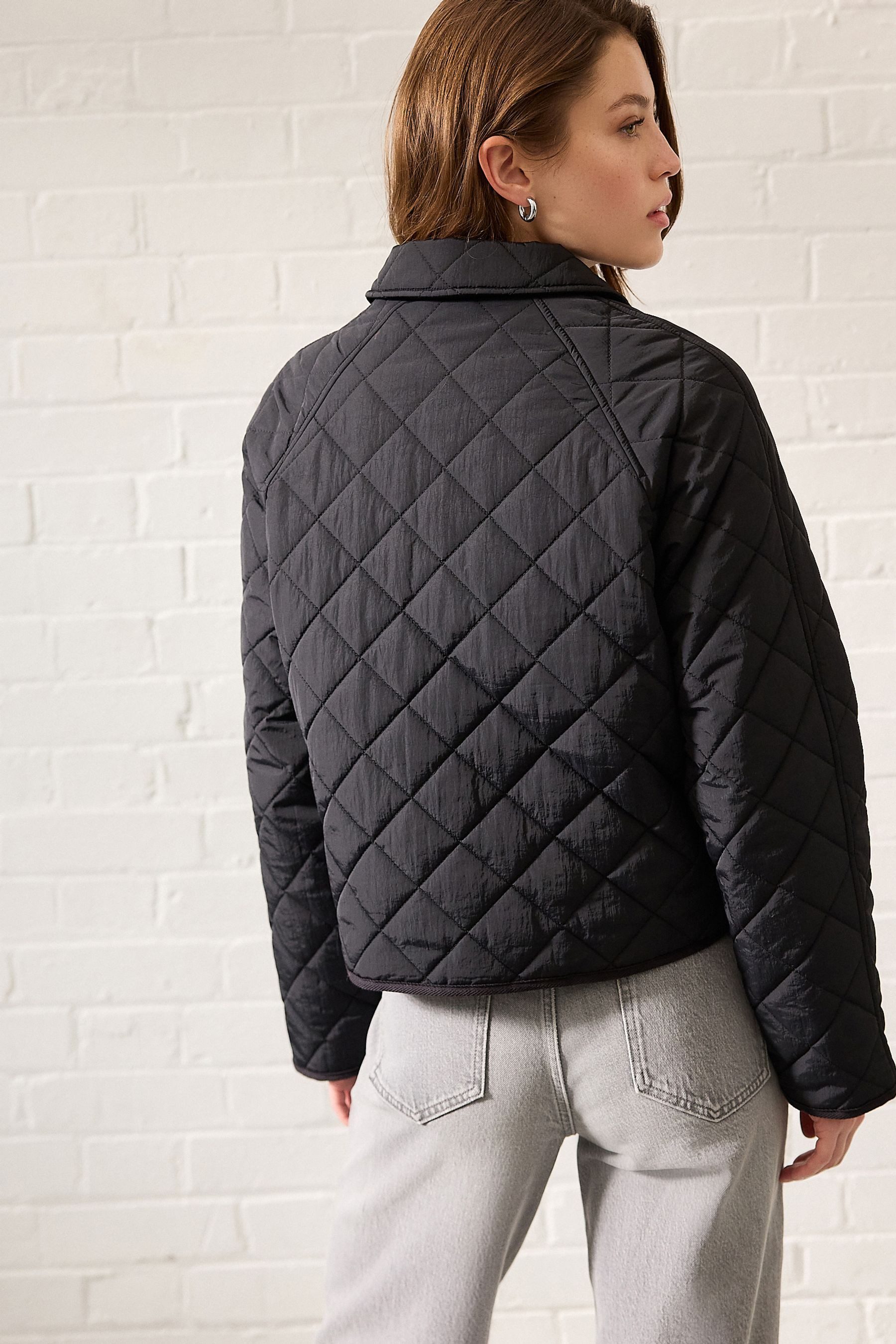 Next Steppjacke Kurze Steppjacke mit Kragen, günstig online kaufen