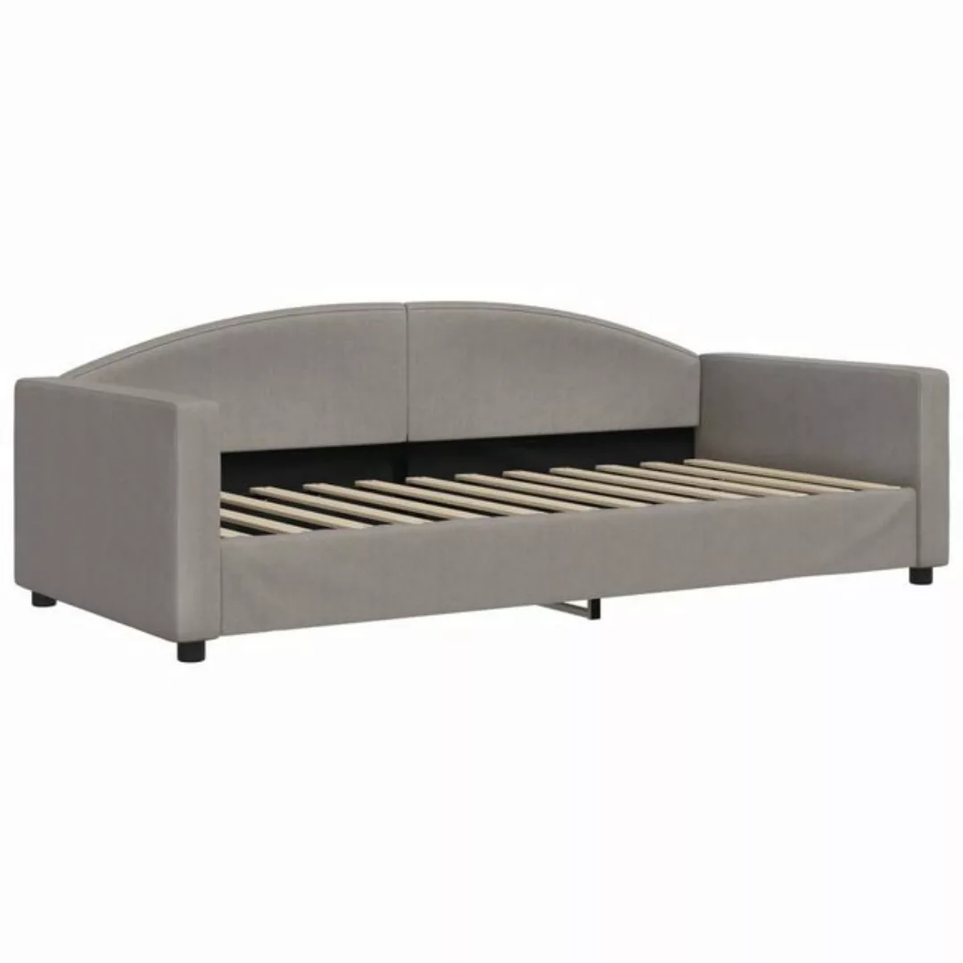 vidaXL Bett Tagesbett Taupe 90x200 cm Stoff günstig online kaufen