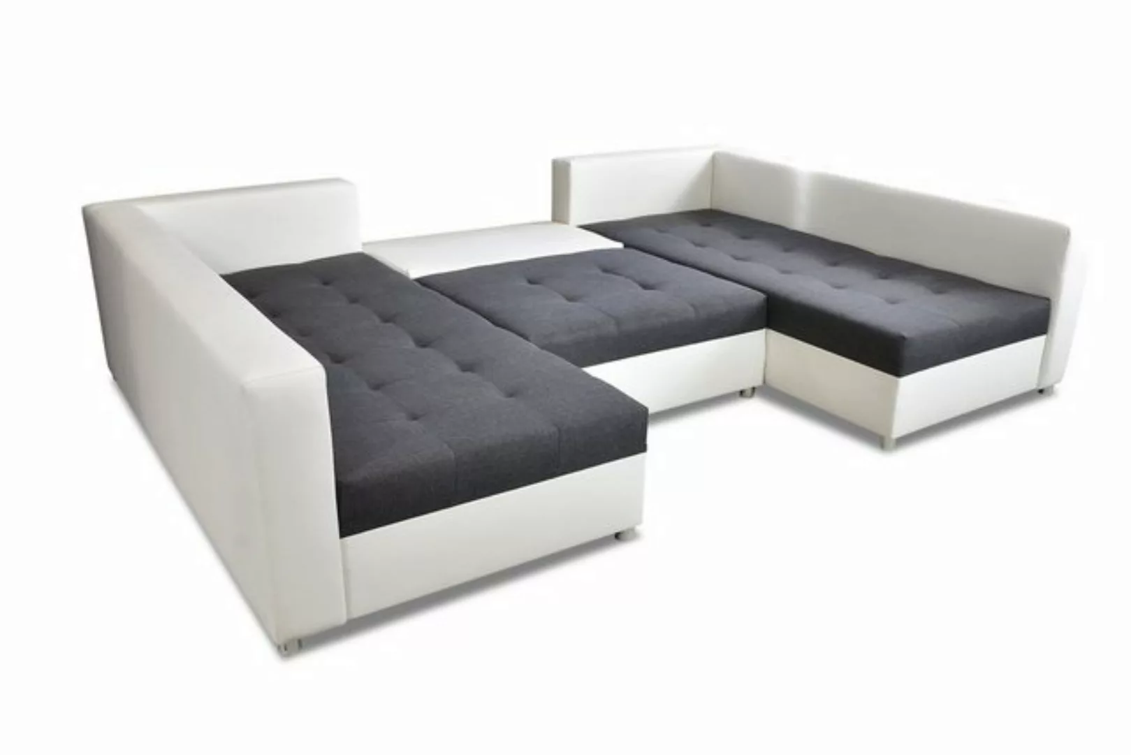 Fun Möbel Wohnlandschaft Sofa U-Form ANDRO, Inkl. Schlaffunktion, Bettkaste günstig online kaufen
