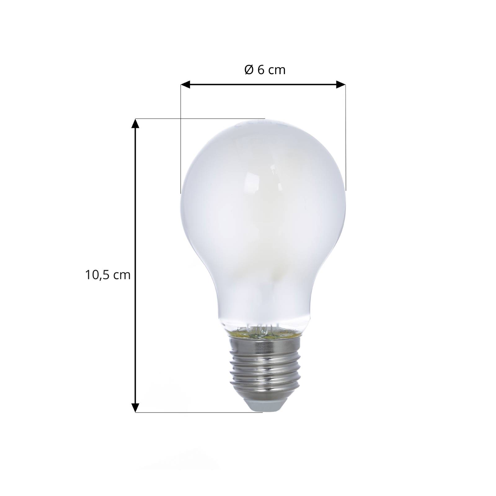 LED-Leuchtmittel Filament, matt, E27, 2,2W, 3000K, 470 lm günstig online kaufen