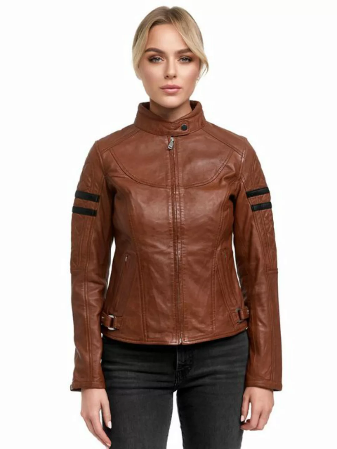 Tazzio Lederjacke F513 außergewöhnliches Design & mit Biker-Details günstig online kaufen