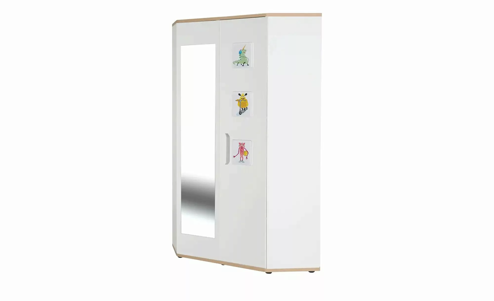 Mia & Mo Eck-Kleiderschrank  Clea ¦ weiß ¦ Maße (cm): H: 191 Baby > Babymöb günstig online kaufen