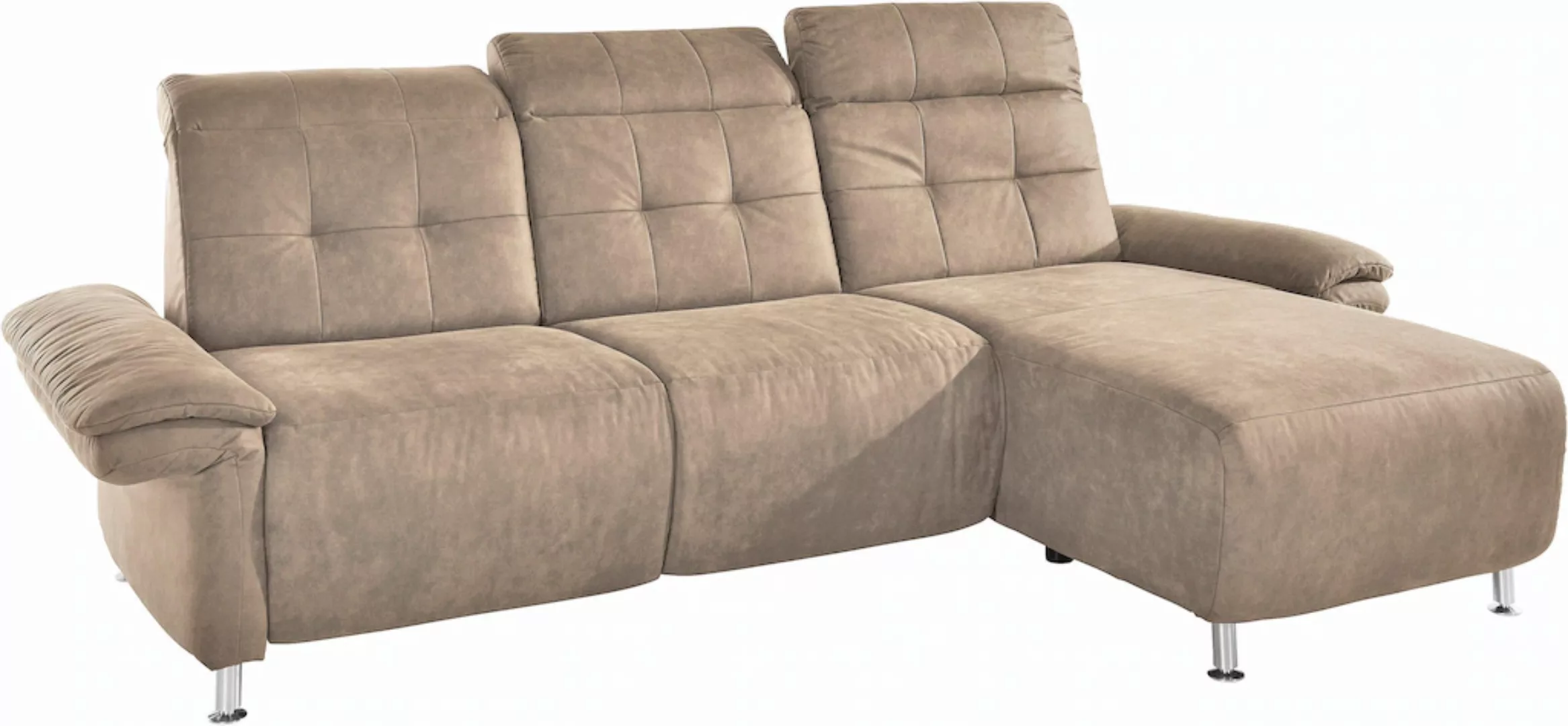 Places of Style Ecksofa Manhattan L-Form, 2 Sitze mit elektrischer Relaxfun günstig online kaufen