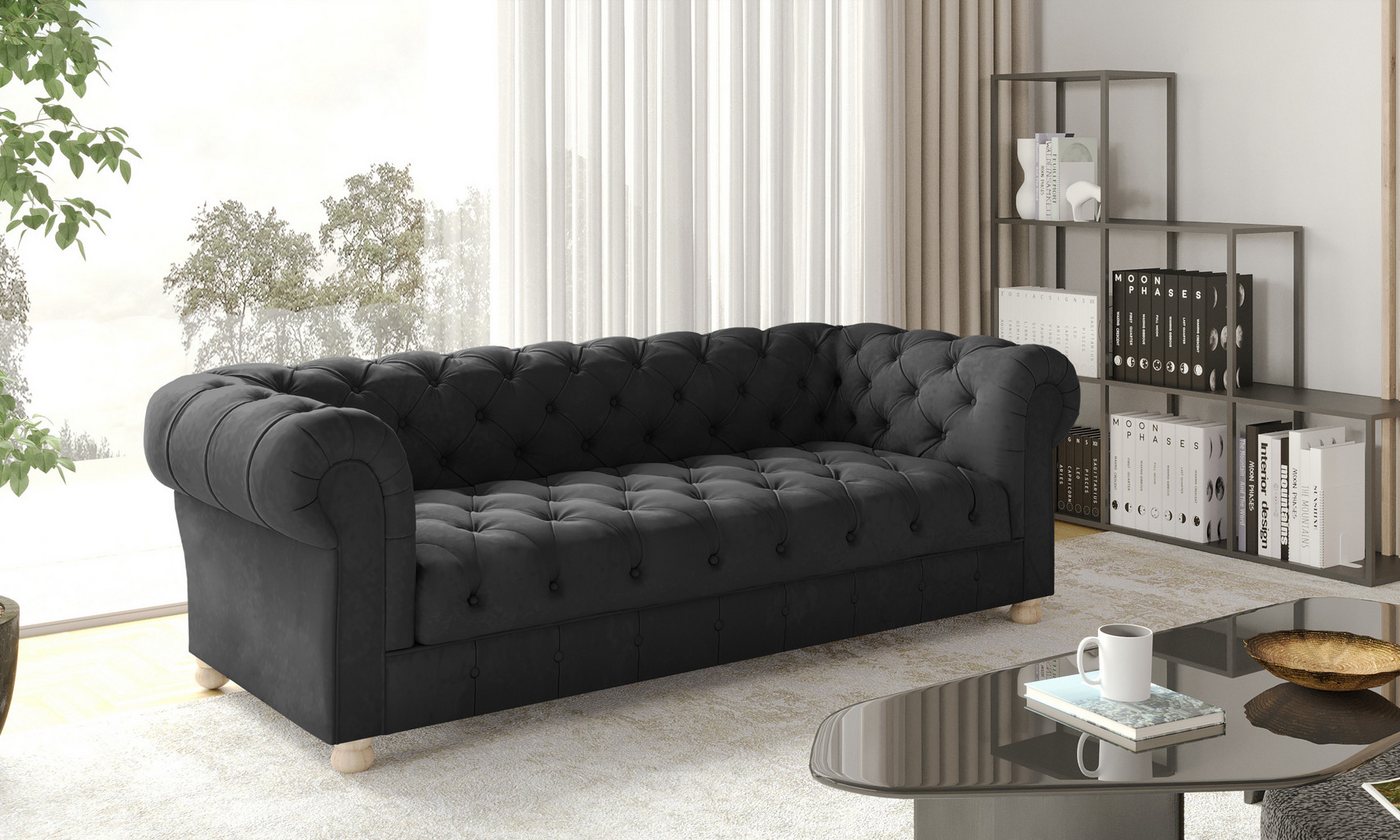 Kaiser Möbel Chesterfield-Sofa Dreisitzer elegant, klassisch, schick in ele günstig online kaufen