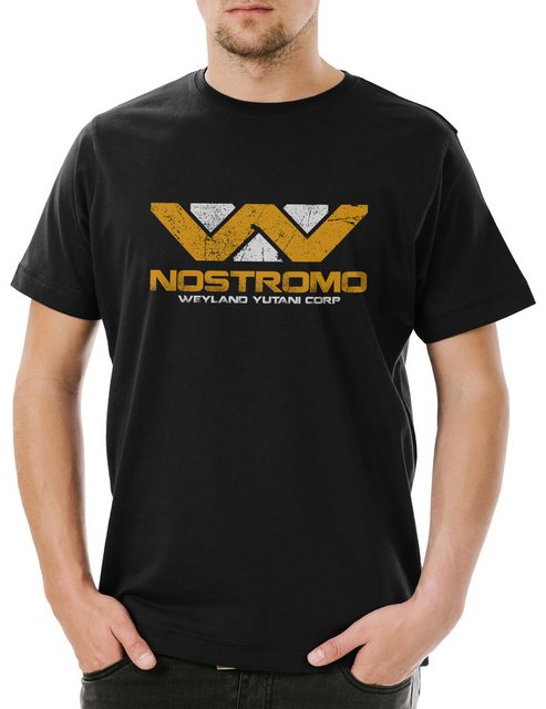 Urban Backwoods Print-Shirt Alien Nostromo Weyland Yutani Herren T-Shirt Al günstig online kaufen