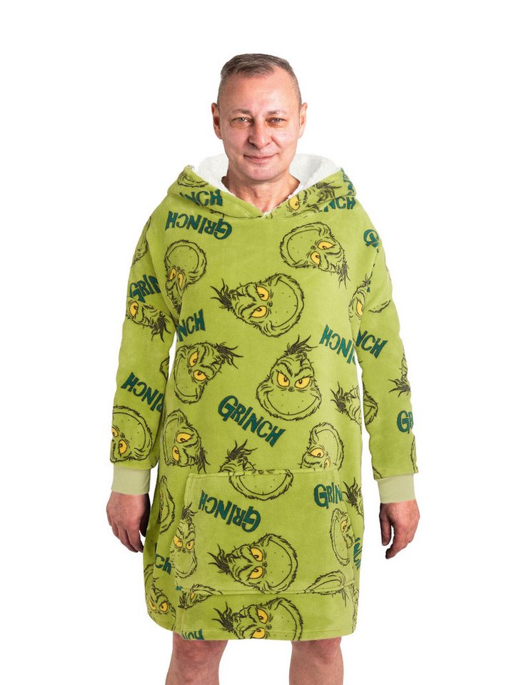 United Labels® Kapuzenpullover Grinch Oversize Cozy Hoodie Übergroße Flausc günstig online kaufen