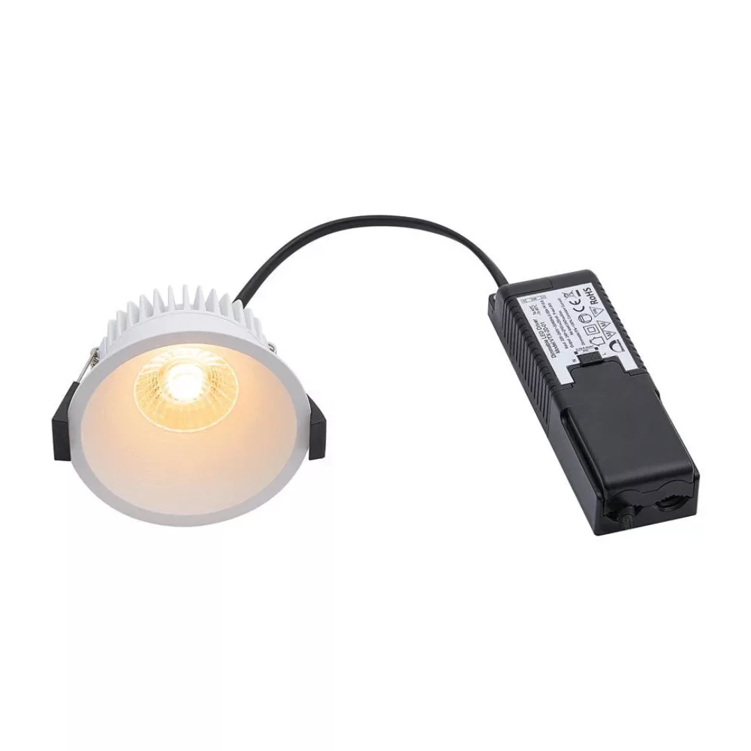 LED Einbaustrahler Albric in Weiß 8W 565lm IP44 günstig online kaufen