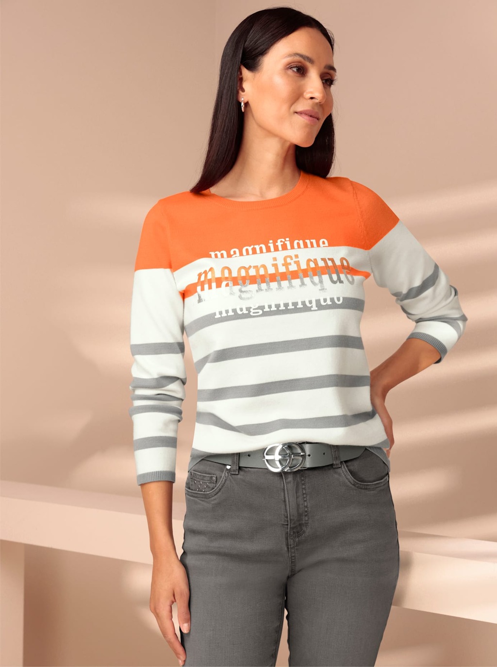 heine Jacquardpullover "Jacquard-Pullover" günstig online kaufen