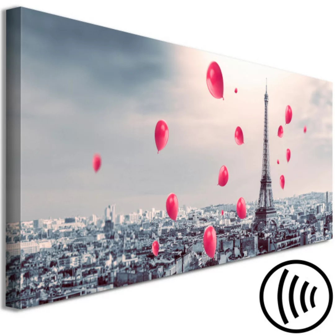 Wandbild Paris Balloon (1 Part) Narrow Red XXL günstig online kaufen