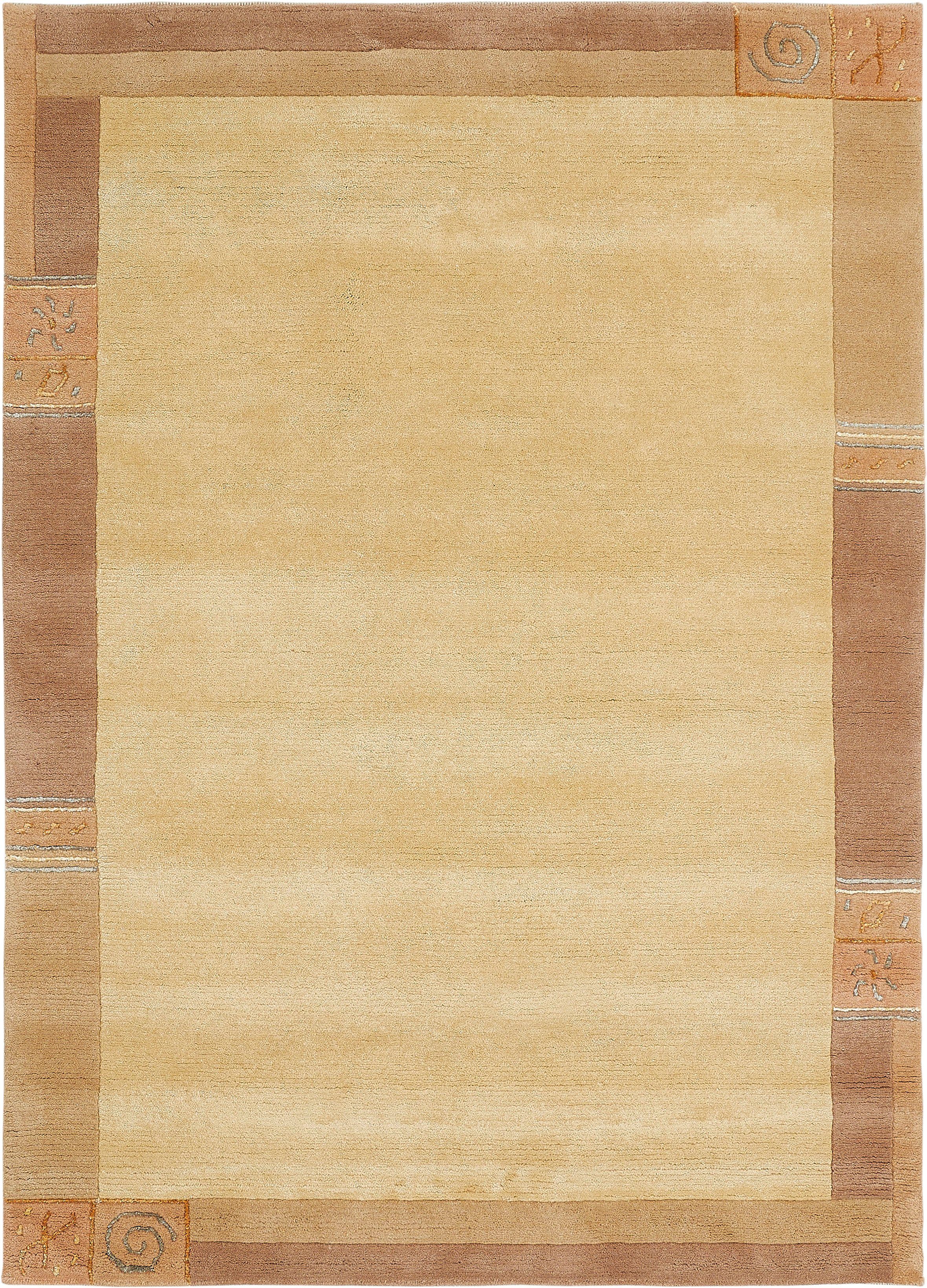 LUXOR living Wollteppich »India«, rechteckig, 20 mm Höhe, reine Wolle, hand günstig online kaufen