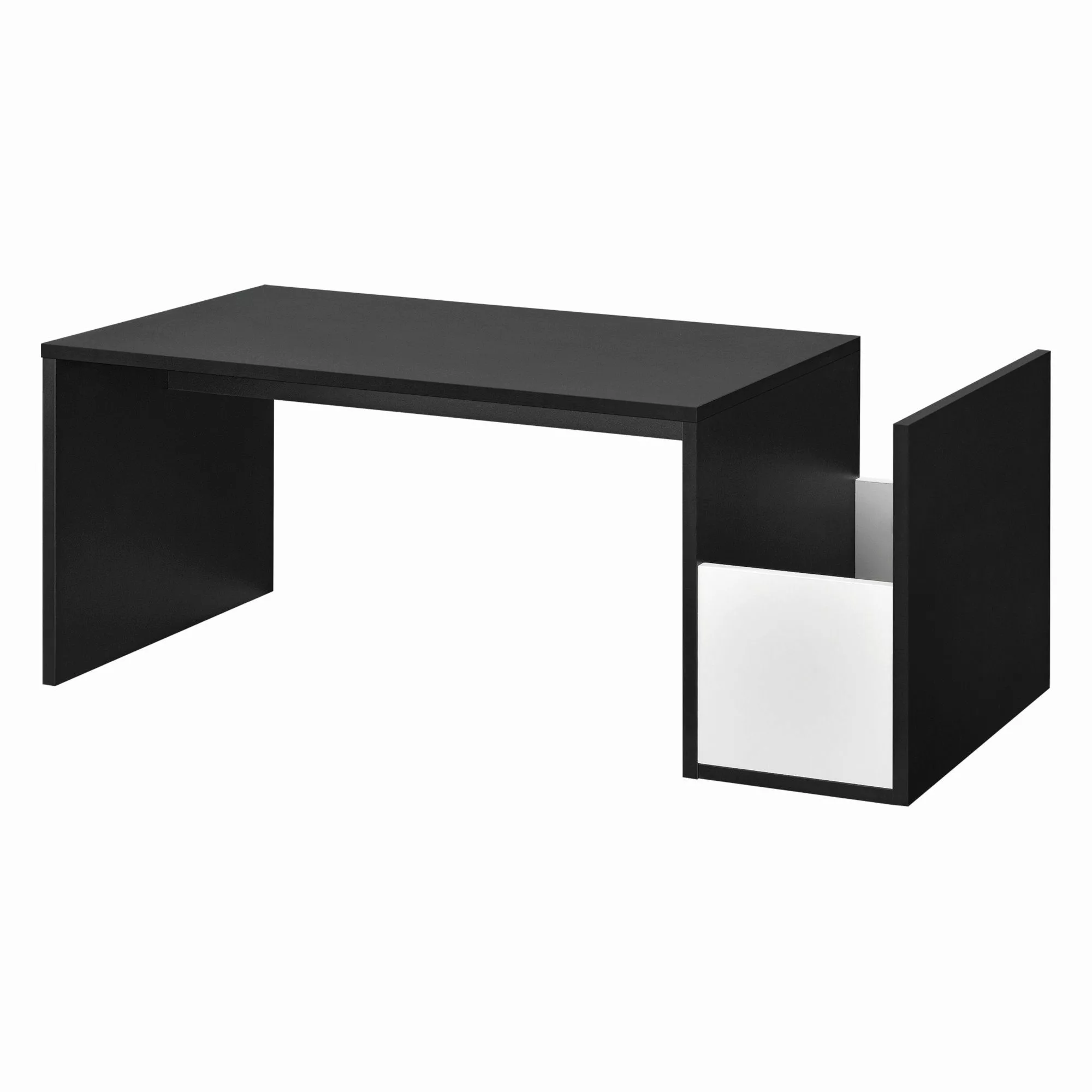en.casa Couchtisch, Bollnäs Wohnzimmertisch 90x45x35cm Schwarz günstig online kaufen