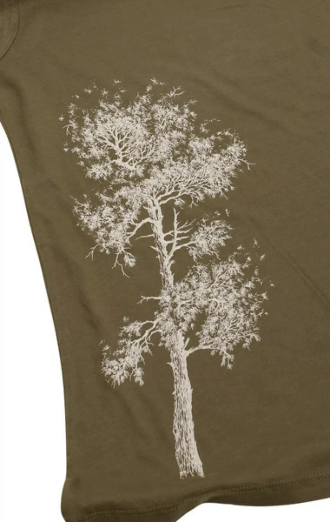 Bambus Shirt Fairwear Für Damen "Kiefer" In Moss Green günstig online kaufen