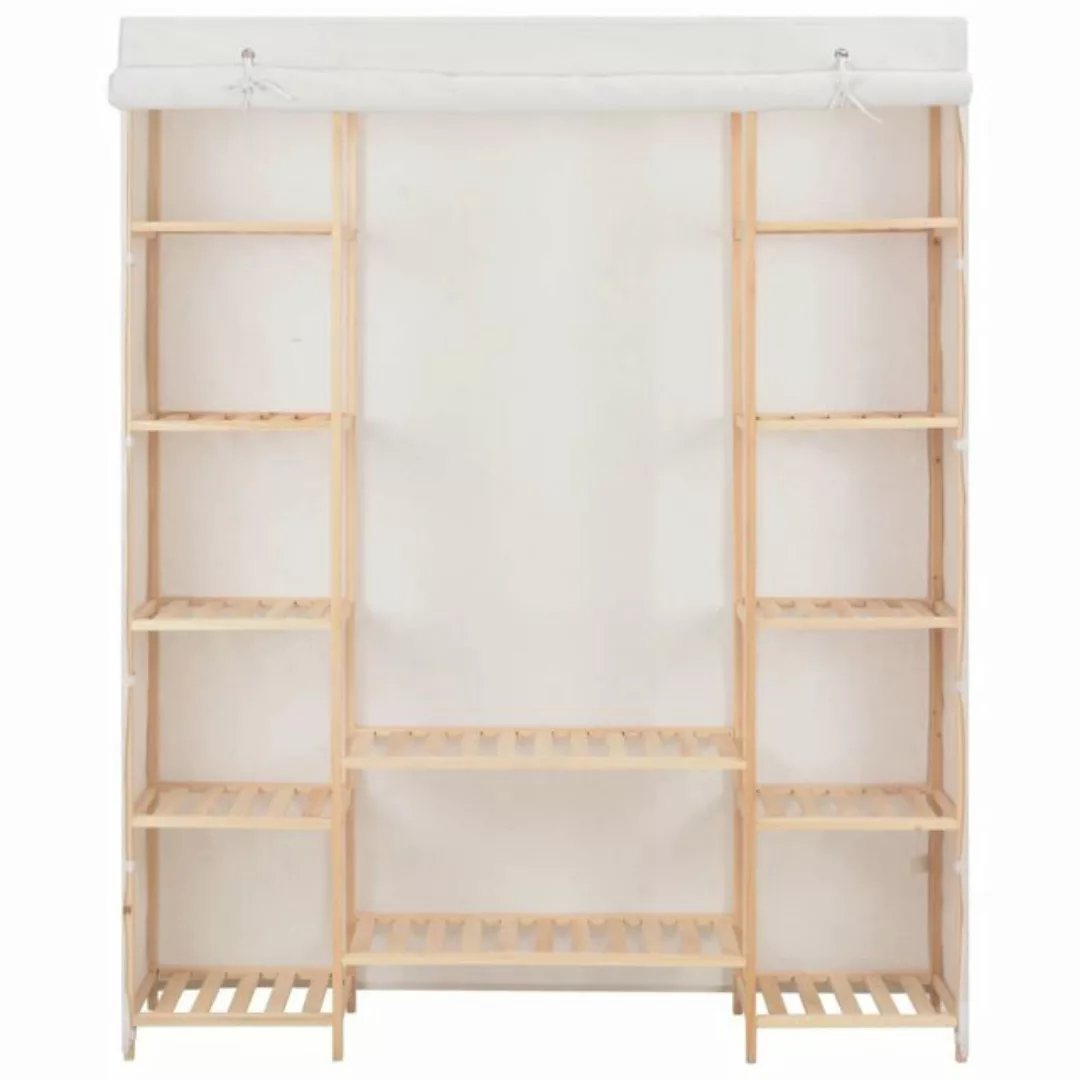 furnicato Kleiderschrank Weiß 135 x 40 x 170 cm Stoff (1-St) günstig online kaufen