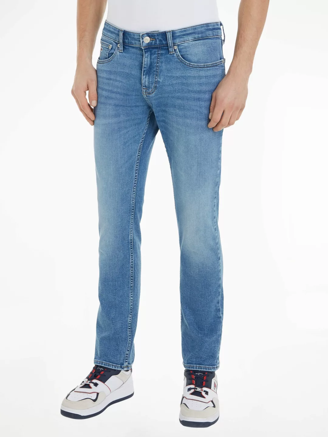 Tommy Jeans Slim-fit-Jeans "SCANTON SLIM", mit Logoprägung günstig online kaufen