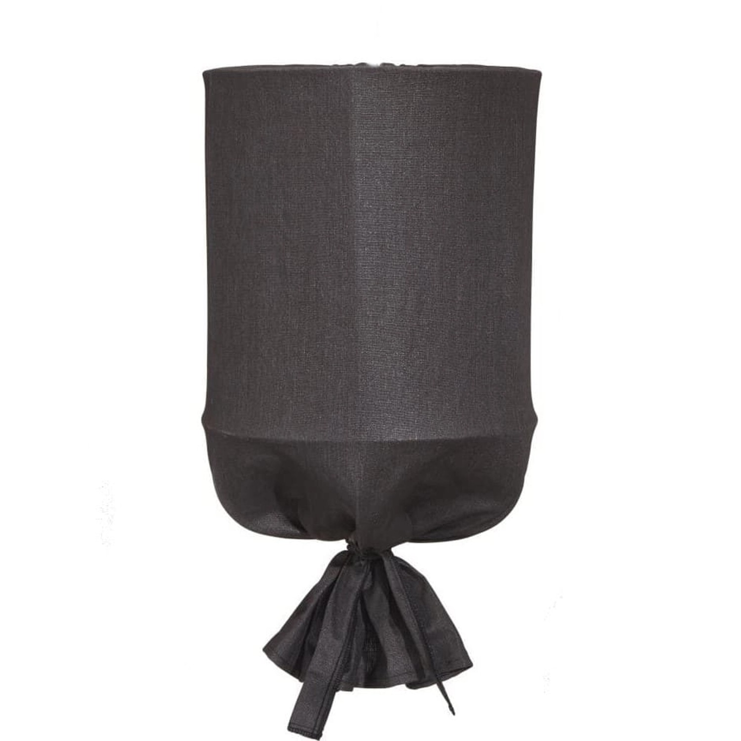 PR Home Round Textil Lampenschirm für Außen und Innen Schwarz 30x60cm für E günstig online kaufen