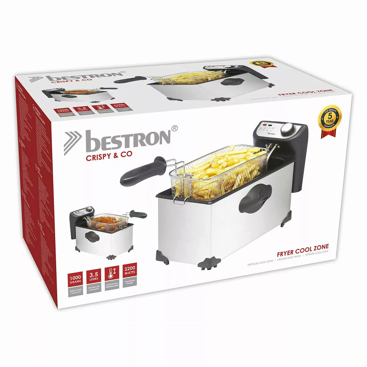 bestron Fritteuse »AF351«, 2000 W günstig online kaufen