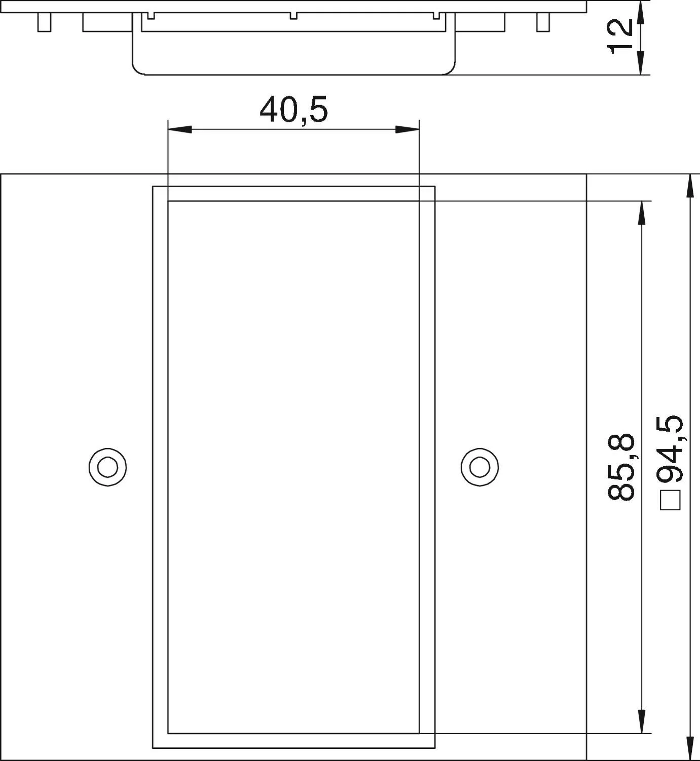 OBO Bettermann Vertr Abdeckplatte 2fach Modul 45 VH-P5 - 6109836 günstig online kaufen