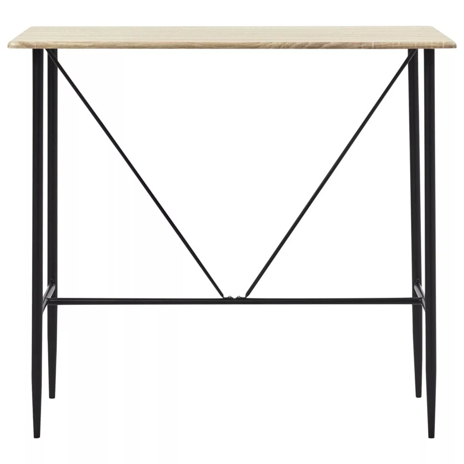 vidaXL Bartisch Eichenfarbe 120 x 60 x 110 cm MDF günstig online kaufen