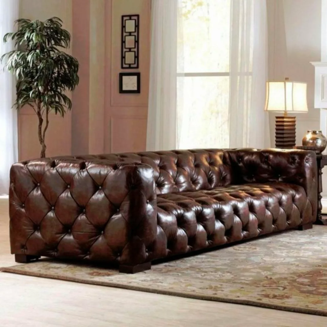 Xlmoebel Sofa XXL Großes Sofa Couch Chesterfield 245cm Polstermöbel 4-Sitze günstig online kaufen