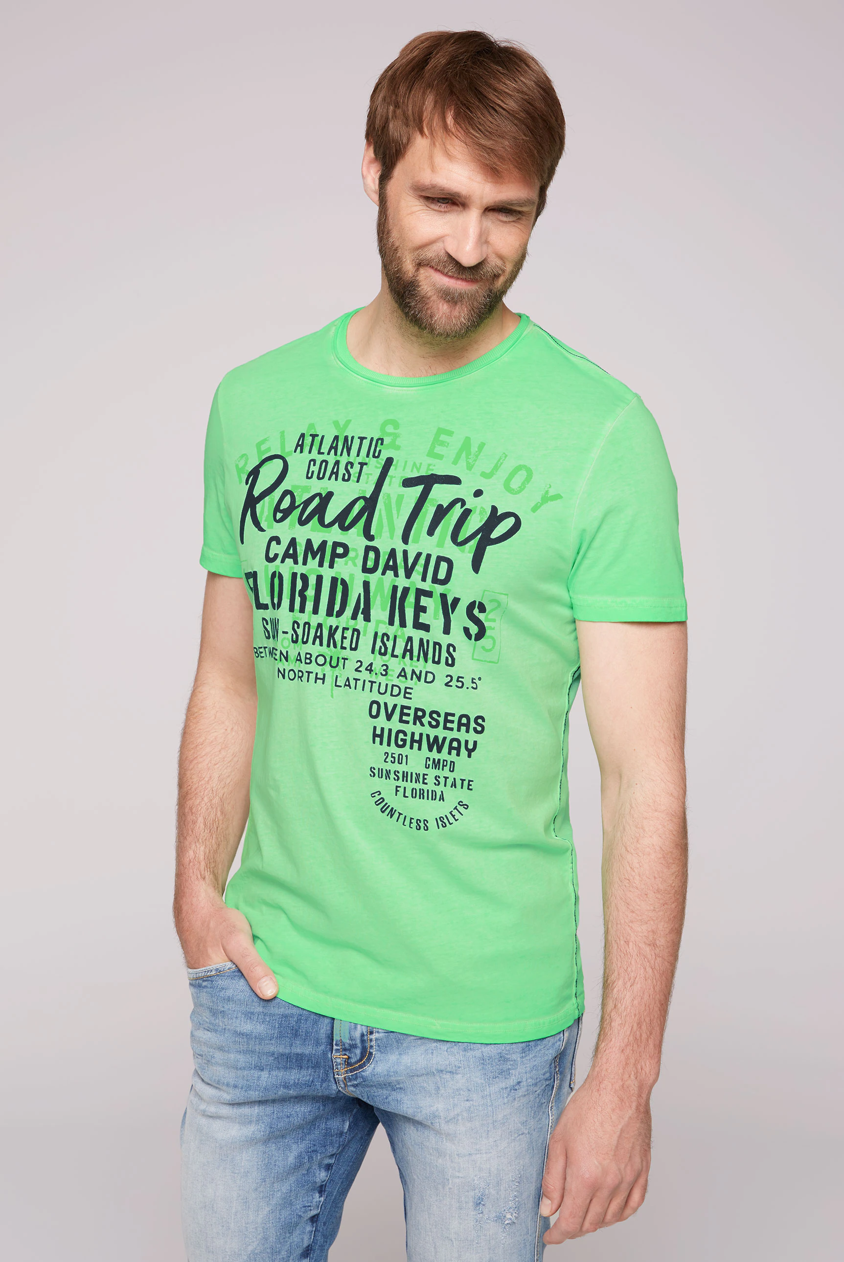 CAMP DAVID T-Shirt, mit auffälligen Front-Schriftzügen günstig online kaufen