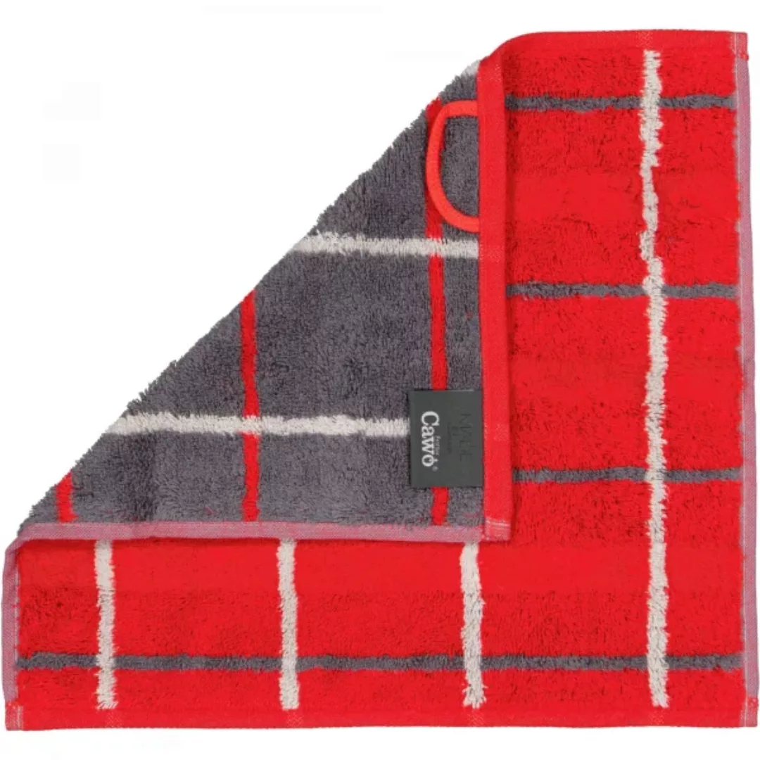 Cawö - Noblesse Square 1079 - Farbe: rot - 27 - Seiflappen 30x30 cm günstig online kaufen