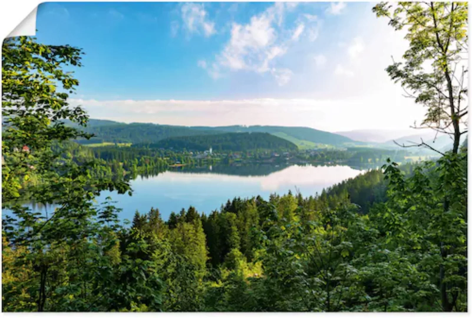 Artland Wandbild »Blick auf den Titisee im Schwarzwald«, Seebilder, (1 St.) günstig online kaufen